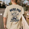 Men's Summer Cartoon Printed Round Neck Short Sleeve Casual T-shirt with Slogan